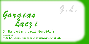 gorgias laczi business card